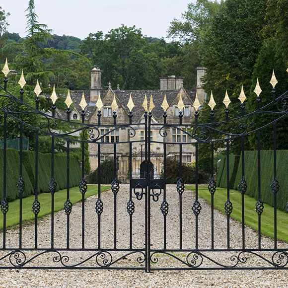 At the gates of a large estate